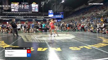 132 lbs Cons 64 #2 - Lane Reardon, Idaho vs Dante Roggio, Idaho