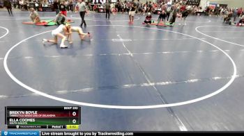 85 lbs Cons. Round 3 - Ella Coomes, South Dakota vs Brekyn Boyle, Threestyle Wrestling Of Oklahoma