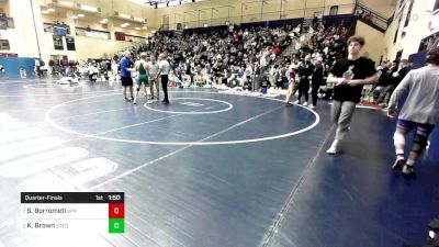 127 lbs Quarterfinal - Salvatore Borrometi, St. Peter's Prep vs Karson Brown, St. Edward