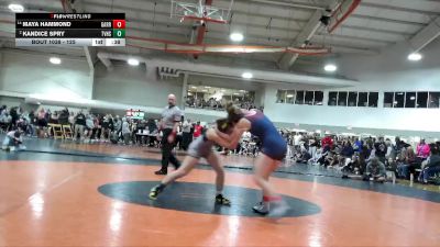 125 lbs Cons. Semi - Maya Hammond, Garrett vs Kandice Spry, Tri-Valley High School