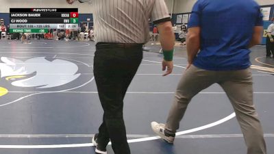 125 lbs Round Of 16 - Jackson Bauer, Coast Guard vs CJ Wood, Roger Williams