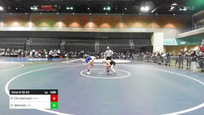 120 lbs Consi Of 32 #2 - Ryder Christensen, Wasatch vs Duke Wentzel, Crook County