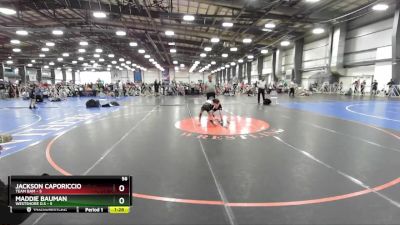 56 lbs Rd# 8- 12:30pm Saturday Final Pool - Maddie Bauman, Westshore D.S vs Jackson Caporiccio, Team BAM