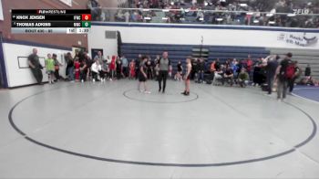 85 lbs Cons. Round 4 - Knox Jensen, Idaho Falls Wrestling Club vs Thomas Adkins, Middleton Wrestling Club