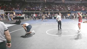 D 3 215 lbs Quarterfinal - Tristan Wallace, De La Salle vs Gabe David, Basile