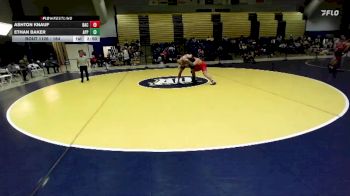 184 lbs Quarterfinal - Ethan Baker, Apprentice School vs Ashton Knauf, Belmont Abbey