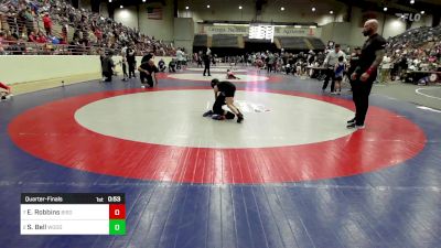 64 lbs Quarterfinal - Ella Robbins, Bison Takedown Wrestling Club vs Slade Bell, Woodland Wrestling