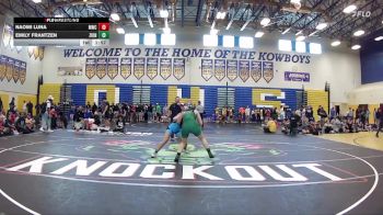 125 lbs Quarterfinal - Naomi Luna, Mayhem Wrestling Club vs Emily Frantzen, Buffalo Wrestling