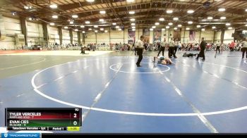 92 lbs Rd# 10- 4:00pm Saturday Final Pool - Tyler Verceles, Maryland Gold vs Evan Cies, PA Silver