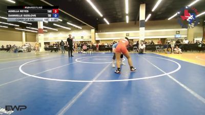 110 lbs Consi Of 8 #2 - Adiella Reyes, Takedown-City Wrestling vs Dannielle Sizelove, The Woodlands High School Wrestling