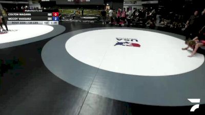 126 lbs Cons. Round 2 - Colton Magana, Redwood Wrestling Club vs McCoy Vasquez, Driller Wrestling Club
