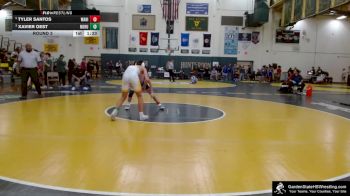 144 lbs Round 3 - Xavier Oest, North Hunterdon vs Tyler Santos, Warren Hills