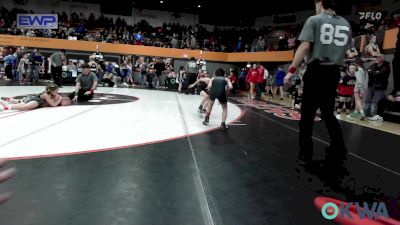 58 lbs Consi Of 16 #2 - Kyler Clement, Madill Takedown vs John MacMunn, Perry Wrestling Academy