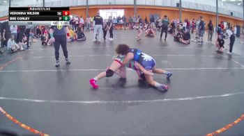 128 lbs Round 2 (4 Team) - Bre Corley, Team Palmetto Purple vs Veronika Wilson, Team NC Wrestling Club
