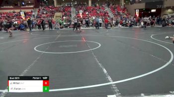 80 lbs Quarterfinal - Frank E Force, Abilene Kids Wrestling vs Jesse Miller, Onaga Wrestling Team