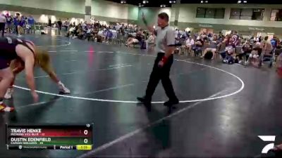 220 lbs Round 5 (6 Team) - Dustin Edenfield, Camden Greasers vs Travis Henke, Michiana Vice-Blue