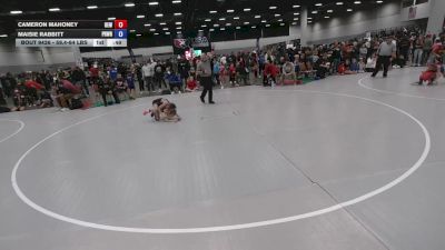 59.4-64 lbs Champ. Rd Of 16 - Cameron Mahoney, DC Elite Wrestling vs Maisie Rabbitt, Prairie Wrestling