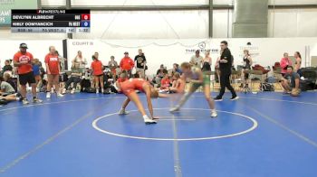 56 lbs Rr Rnd 5 - Devlynn Albrecht, Badger Girls Elite - W vs Kiely Domyancich, PA West White - W