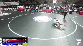 132 lbs Round 3 (16 Team) - Alexander Marquez, KCWA-FR vs Orion Hill, SAWA-FR