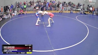 126 lbs Cons. Round 5 - Sam Medford, Cleveland Warriors vs Cody Stevenson, Canby Mat Club