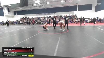 132 lbs Quarterfinal - Ezra Orozco, Murrieta Mesa vs Steven Robles, ACES WRESTLING ACADEMY