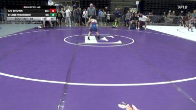 62 lbs Consi-qtrs - Ari Brown, Nottingham vs Chase Warriner, Willow Grove
