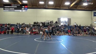 180 lbs Semifinal - Kathryn Hingano, Southern Oregon University vs Kalila Shrive, Menlo College