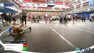 80-85 lbs Rr Rnd 3 - Paisleigh Carpenter, Midwest City Bombers Youth Wrestling Club vs Alice Martin, Little Axe Takedown Club