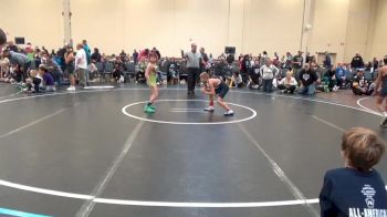 75 lbs Rr Rnd 4 - Billy Smith, All American K-4 vs Olivia Capper, Ragin Raisins Concord K-4