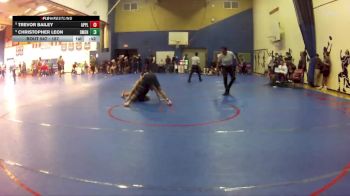 157 lbs Cons. Round 5 - Trevor Bailey, Apple Valley vs Christopher Leon, Damien