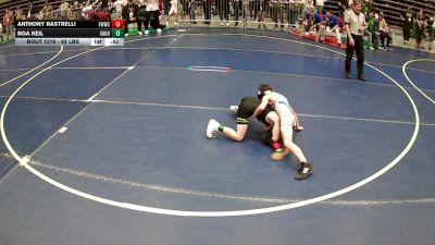 62 lbs Quarters - Anthony Rastrelli, FM Wildcat Wrestling Club vs Noa Keil, Shootbox