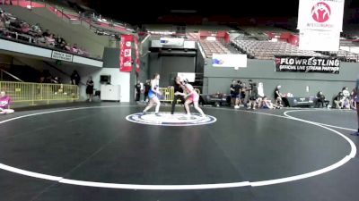 150 lbs Josylyn Glass, SAWA - Sacramento Area Wrestling Association vs Bellasue Bragg, SDIKWA - San Diego-Imperial Kids Wrestling Association