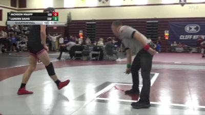 144 lbs Quarterfinal - Jackson Knapp, Lisbon vs Landen Davis, Eddyville-Blakesburg-Fremont