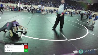 73 lbs Quarterfinal - Victor Clark, Lions Wrestling Academy vs Espen Pyle, Chickasha Youth Wrestling