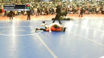 113 lbs Quarterfinal - Xander Poulin, AZ vs Logan Worth, PA