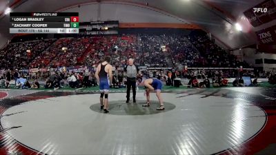 6A 144 lbs Cons. Round 1 - Logan Bradley, Coeur D Alene vs Zachary Cooper, Timberline