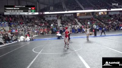 55 lbs Quarterfinal - Thomas Delich, Tonganoxie vs Caleb De Los Reyes, WTC