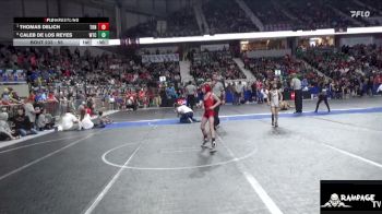 55 lbs Quarterfinal - Thomas Delich, Tonganoxie vs Caleb De Los Reyes, WTC