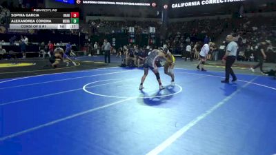 120 lbs Consi Of 8 #1 - Sophia Garcia, Orange Lutheran (SS) vs AlexAndrea Corona, Monache (CS)