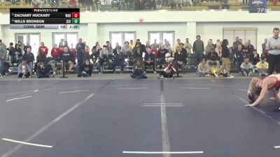 184 lbs Cons. Semi - Zachary Huckaby, Wabash vs Wills Bronson, John Carroll