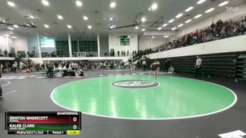 215 lbs Quarterfinal - Kaleb Clark, Green River vs Denton Wainscott, Powell