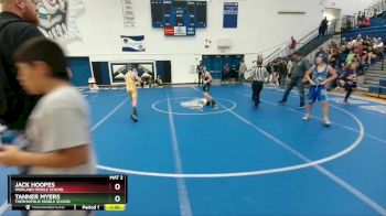 84 lbs Semifinal - Jack Hoopes, Worland Middle School vs Tanner Myers, Thermopolis Middle School
