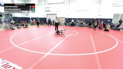 J-70 lbs Quarterfinal - Sawyer Oakes, PA vs Keyvon Barbee Jr., MI