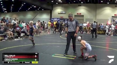 60 lbs Quarterfinals (8 Team) - Pierce Davich, Donahue WA vs Will Gallo, Illinois KIA