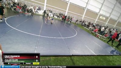 67 lbs Cons. Round 5 - Cullen Eller, Sanderson Wrestling Academy vs Cruz Prasnicki, South Dakota