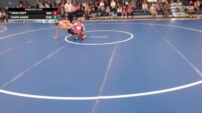 133 lbs Champ. Round 2 - David Saenz, Wyoming vs Oran Huff, Colorado Mesa University