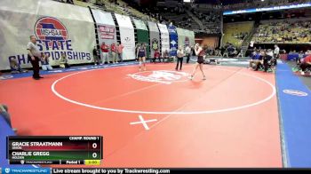 140 Class 1 lbs Champ. Round 1 - Gracie Straatmann, Union vs Charlie Gregg, Holden