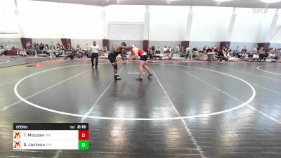 285 lbs Consi Of 8 #2 - Tyler Mousaw, Virginia Military Institute vs Brian Jackson, Virginia Military Institute