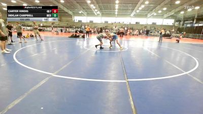 120 lbs Rr Rnd 3 - Carter Kindig, 4M Power vs Deklan Campbell, Micky's Minions Blue