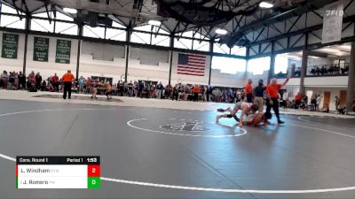 163-180 lbs Cons. Round 1 - Jamil Romero, Pontiac WC vs Landyn Windham, Oregon Youth Wrestling